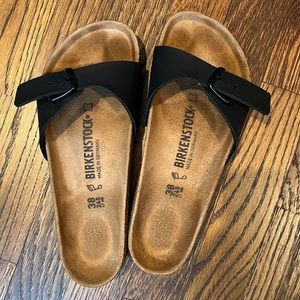 Birkenstock sandals, black size 38 (8.5-9 Womens)